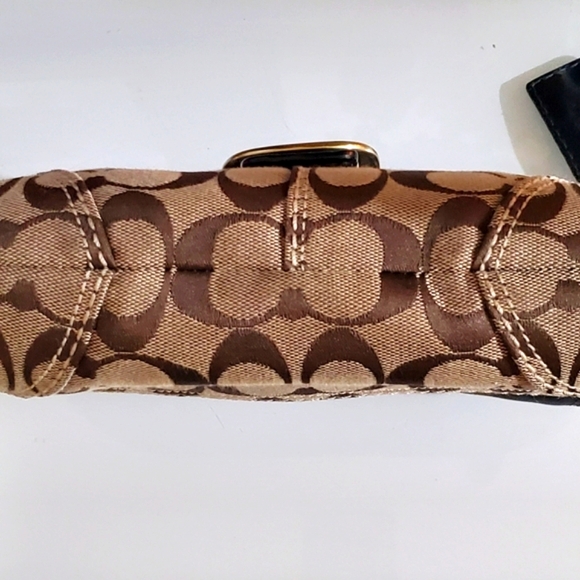 COACH Bleecker | Coach Shoulder Bag HO773-11441 Khaki Monogram Bleecker Leather - Picture 14 of 16